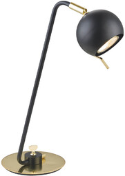 Biurkowa lampa Charissa MT-H16049TLK-1-B Italux metalowa czarny złoty