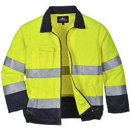 TX70 - Ostrzegawcza bluza Madrid - żółty-granatowy 3XL