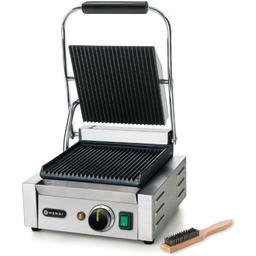 Kontakt grill kontaktowy ryflowany pojedynczy 1800W Hendi