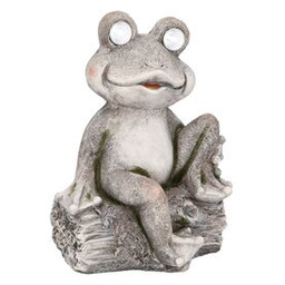 Figurka ze światłem solarnym Żaba 39 cm