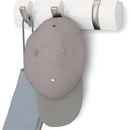 Umbra Flip 3 Wieszak na Ubrania, Biały/Srebrny, 3