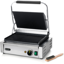 Kontakt grill kontaktowy Panini ryflowany 2200W Hendi