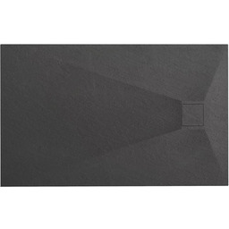 Brodzik prostokątny czarny struktura kamienia smc 120x80 Magnum