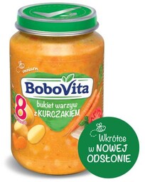 BoboVita Bukiet warzyw z kurczakiem po 8 miesiącu,