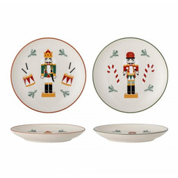 Bloomingville CHRISTMAS JOLLY Świąteczny Talerz Deserowy 16 cm