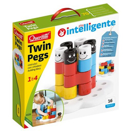 QUERCETTI Klocki konstrukcyjne Play intelligente Twin Pegs 4026