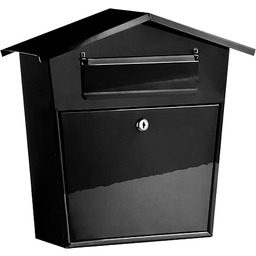Premier Housewares Skrzynka na listy czarna skrzynka pocztowa