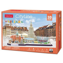 CUBIC FUN Puzzle 3D City Line Warszawa MC271H