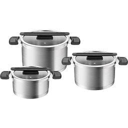 Tescoma - Kompaktowy zestaw garnków ze stali nierdzewnej,