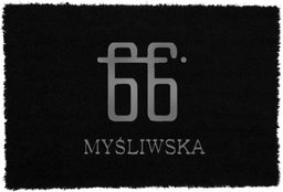 Różowa wycieraczka 60x40 z Twoim napisem/LOGO