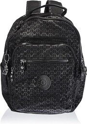Kipling SEOUL S Mały plecak, Signature Emb (Czarny)