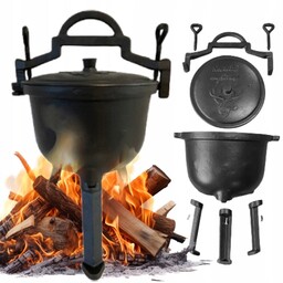 Kociołek Żeliwny Garnek myśliwski węgierski pieczonki 10L