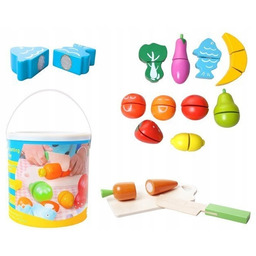 Drewniane Warzywa I Owoce Do Krojenia Na Rzep