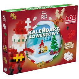 PLUS-PLUS Klocki plastikowe Kalendarz adwentowy 014-3973