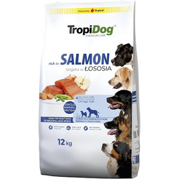 Karma dla psa Premium bogata w łososia