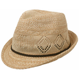 Kapelusz Trilby Camerson Cotton-Mix by Lipodo, beżowy, M