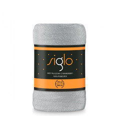 Faro Koc narzuta z mikrofibry 150x200 Siglo srebrny