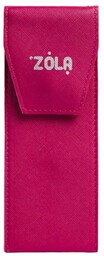 Etui na pędzle Zola, malinowe
