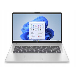 Srebrny Laptop Hp 17 i3-N305 8-rdzeni 8GB 256GB