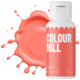 Barwnik olejowy do mas tłustych kremu czekolady koralowy