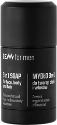 ZEW for men Mydło naturalne 3w1 do twarzy,