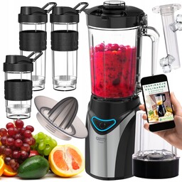 Blender Kielichowy Do Kuchni 3 Bidony Rozdrabniacz Wyciskarka