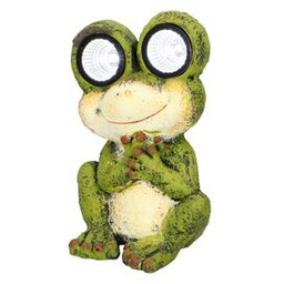 Figurka ze światłem solarnym Żaba 32 cm