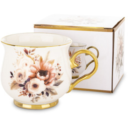 Kubek z porcelany kubek w kwiaty filiżanka