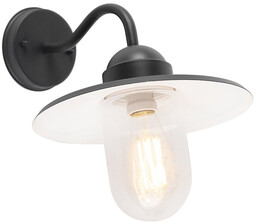 QAZQA Inteligentna rustykalna lampa ścienna antracytowa IP44