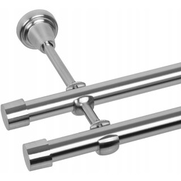 Karnisz Podwójny 260 CM 19+19 MM Sun Metalowy