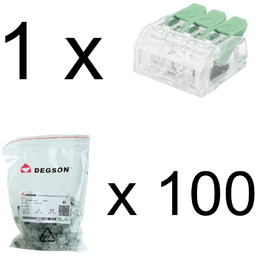Szybkozłączka instalacyjna 3x0.2-4.0 mm VDE UL 450V 32A