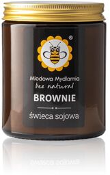Naturalna świeca sojowa Brownie Miodowa Mydlarnia aromat czekolady,