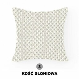 Extrapościel Poszewka dekoracyjna 40x40 Minky kość słoniowa 3