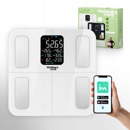 Waga Łazienkowa Analityczna 16 Parametrów Apple Health, Google