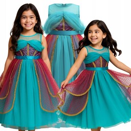 Sukienka Strój Jasmina Dżasmina Arabska Dubajska Księżniczka Bal