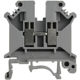 Złączka szynowa przelotowa szara śrubowa 4mm2 1P VDE