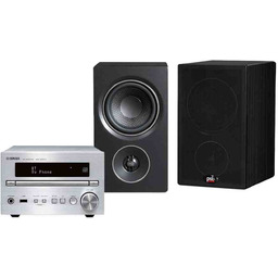 Yamaha CRXB370D (srebrny) + Alpha P3 (czarny)