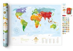 Mapa świata interaktywna, Travel Map Kids Animals