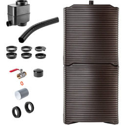 Zbiornik na deszczówkę Signa 2 szt mokka+ łapacz