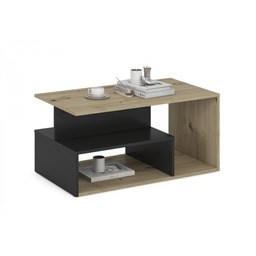 IVA ława, dąb artisan / czarny (1p=1szt)