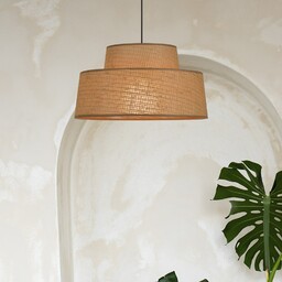Lampa Wisząca COREP, Mallorca, ściemnialny, brąz rdzawy, salon,