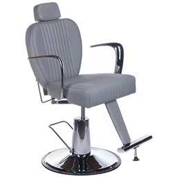 Fotel Barberski Olaf Bh-3273 Jasny Szary
