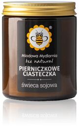 Naturalna świeca sojowa Pierniczkowe Ciasteczka Miodowa Mydlarnia aromat
