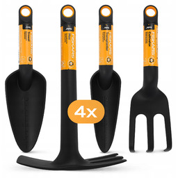 Łopatka Grabki Motyczka Pazurki Fiskars Zestaw Narzędzi 4