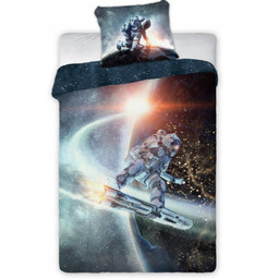 Kosmos Pościel 140x200 70x90 Astronauta Galaktyka Bawełna 100%