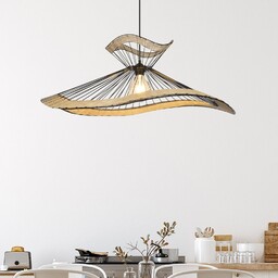 Lampa Wisząca COREP, Mekong, ściemnialny, czarny, salon, metal