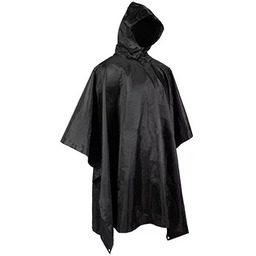 Poncho pałatka peleryna przeciwdeszczowe Mil-Tec Basic - Czarny