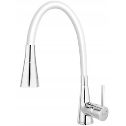 Ferro Bateria kuchenna Zumba II, Biała, elastyczna wylewka,