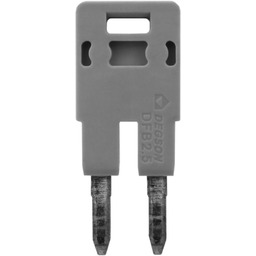 Mostek wtykowy 2-biegunowy do złączek szynowych DS2.5 DGN