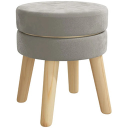 Edinos Okrągły ciemnoszary taboret P1-K09